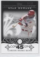 Ryan Howard (2007 - 100 Career Home Runs (129 Total)) #/25