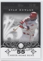 Ryan Howard (2007 - 100 Career Home Runs (129 Total)) #/25