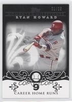 Ryan Howard (2007 - 100 Career Home Runs (129 Total)) #/25