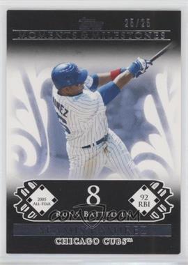 2008 Topps Moments & Milestones - [Base] - Black #43-8 - Aramis Ramirez (2005 All-Star - 92 RBI) /25 [EX to NM]