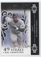 Carl Crawford (2007 - 50 Stolen Bases) #/25