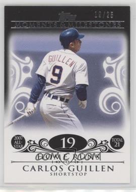 2008 Topps Moments & Milestones - [Base] - Black #50-19 - Carlos Guillen (2007 All-Star - 21 HRs) /25