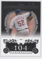 C.C. Sabathia (2007 AL Cy Young - 209 Ks) #/25