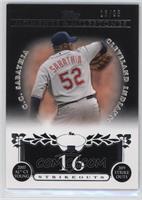 C.C. Sabathia (2007 AL Cy Young - 209 Ks) [Noted] #/25