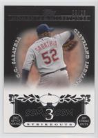 C.C. Sabathia (2007 AL Cy Young - 209 Ks) #/25