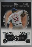 C.C. Sabathia (2007 AL Cy Young - 209 Ks) [Noted] #/25