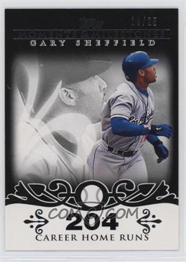 2008 Topps Moments & Milestones - [Base] - Black #52-204 - Gary Sheffield (2007 - 450 Career Home Runs (480 Total)) /25