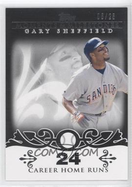 2008 Topps Moments & Milestones - [Base] - Black #52-24 - Gary Sheffield (2007 - 450 Career Home Runs (480 Total)) /25