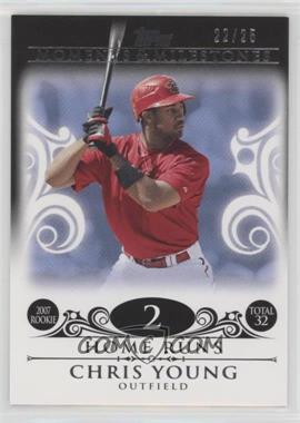 2008 Topps Moments & Milestones - [Base] - Black #53-2 - Chris Young (2007 Rookie - 32 Home Runs) /25