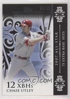 Chase Utley (2007 All-Star - 75 Extra Base Hits) [EX to NM] #/25
