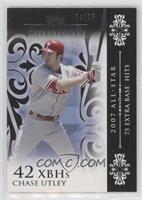 Chase Utley (2007 All-Star - 75 Extra Base Hits) #/25