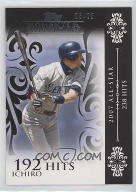 2008 Topps Moments & Milestones - [Base] - Black #63-192 - Ichiro Suzuki (2007 All-Star - 238 Hits) /25