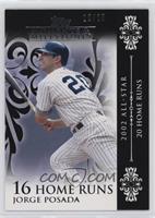 Jorge Posada (2002 All-Star - 20 Home Runs) #/25