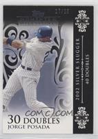 Jorge Posada (2002 Silver Slugger - 40 Doubles) #/25