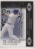 Jorge Posada (2002 Silver Slugger - 40 Doubles) #/25