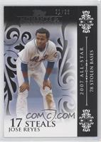 Jose Reyes (2007 All-Star - 78 Stolen Bases) #/25