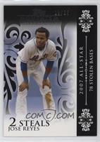 Jose Reyes (2007 All-Star - 78 Stolen Bases) #/25