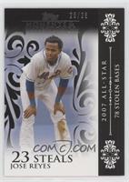 Jose Reyes (2007 All-Star - 78 Stolen Bases) #/25