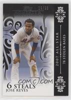 Jose Reyes (2007 All-Star - 78 Stolen Bases) [Noted] #/25