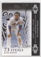 Jose Reyes (2007 All-Star - 78 Stolen Bases) #/25