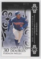 Vernon Wells (2003 Silver Slugger - 49 Doubles) [Noted] #/25