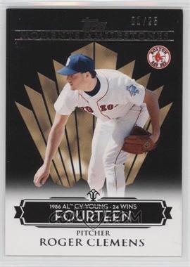 2008 Topps Moments & Milestones - [Base] - Black #76-14 - Roger Clemens (1986 AL Cy Young - 24 Wins) /25