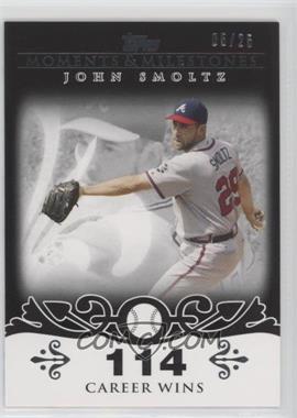 2008 Topps Moments & Milestones - [Base] - Black #84-114 - John Smoltz (2007 - 200 Career Wins (207 Total)) /25