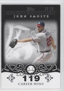 2008 Topps Moments & Milestones - [Base] - Black #84-119 - John Smoltz (2007 - 200 Career Wins (207 Total)) /25