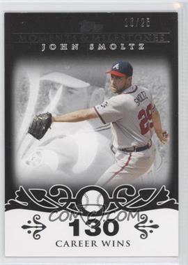 2008 Topps Moments & Milestones - [Base] - Black #84-130 - John Smoltz (2007 - 200 Career Wins (207 Total)) /25