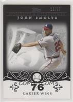 John Smoltz (2007 - 200 Career Wins (207 Total)) [Noted] #/25