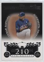 Johan Santana (2006 AL Cy Young - 245 Strikeouts) #/25