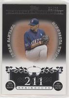 Johan Santana (2006 AL Cy Young - 245 Strikeouts) #/25