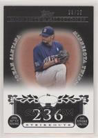 Johan Santana (2006 AL Cy Young - 245 Strikeouts) #/25