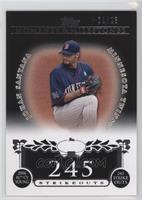 Johan Santana (2006 AL Cy Young - 245 Strikeouts) #/25