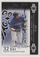 Troy Tulowitzki (2007 Topps Rookie Cup - 99 RBIs) [EX to NM] #/25