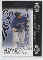 Troy Tulowitzki (2007 Topps Rookie Cup - 99 RBIs) #/25