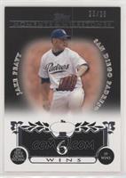 Jake Peavy (2007 Triple Crown Pitching - 19 Wins) [Noted] #/25