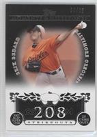 Erik Bedard (2007 MLB Superstar 221 Ks) #/25