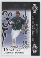 Delmon Young (2007 Topps Rookie Cup - 26 Walks) #/25