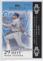 Mark Teixeira (2005 Silver Slugger - 194 Hits) #/10