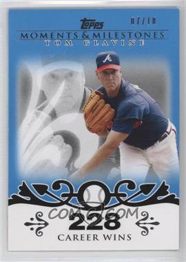 2008 Topps Moments & Milestones - [Base] - Blue #137-228 - Tom Glavine (2007 - 300 Career Wins (303 Total)) /10