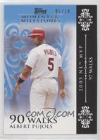 Albert Pujols (2005 NL MVP - 97 Walks) #/10