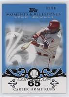 Ryan Howard (2007 - 100 Career Home Runs (129 Total)) #/10