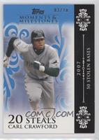 Carl Crawford (2007 - 50 Stolen Bases) #/10