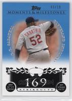 C.C. Sabathia (2007 AL Cy Young - 209 Ks) #/10