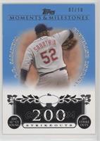 C.C. Sabathia (2007 AL Cy Young - 209 Ks) #/10