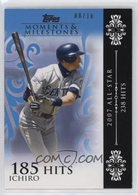 2008 Topps Moments & Milestones - [Base] - Blue #63-185 - Ichiro Suzuki (2007 All-Star - 238 Hits) /10
