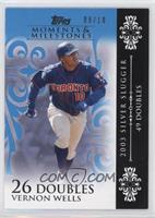 Vernon Wells (2003 Silver Slugger - 49 Doubles) #/10