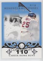 Jim Thome (2007 - 500 Career Home Runs (507 Total)) [Noted] #/10