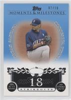 Johan Santana (2006 AL Cy Young - 245 Strikeouts) #/10